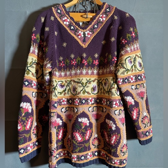 Jennifer Reed | Sweaters | Jennifer Reed Sz Small 8s 90s Handknit ...
